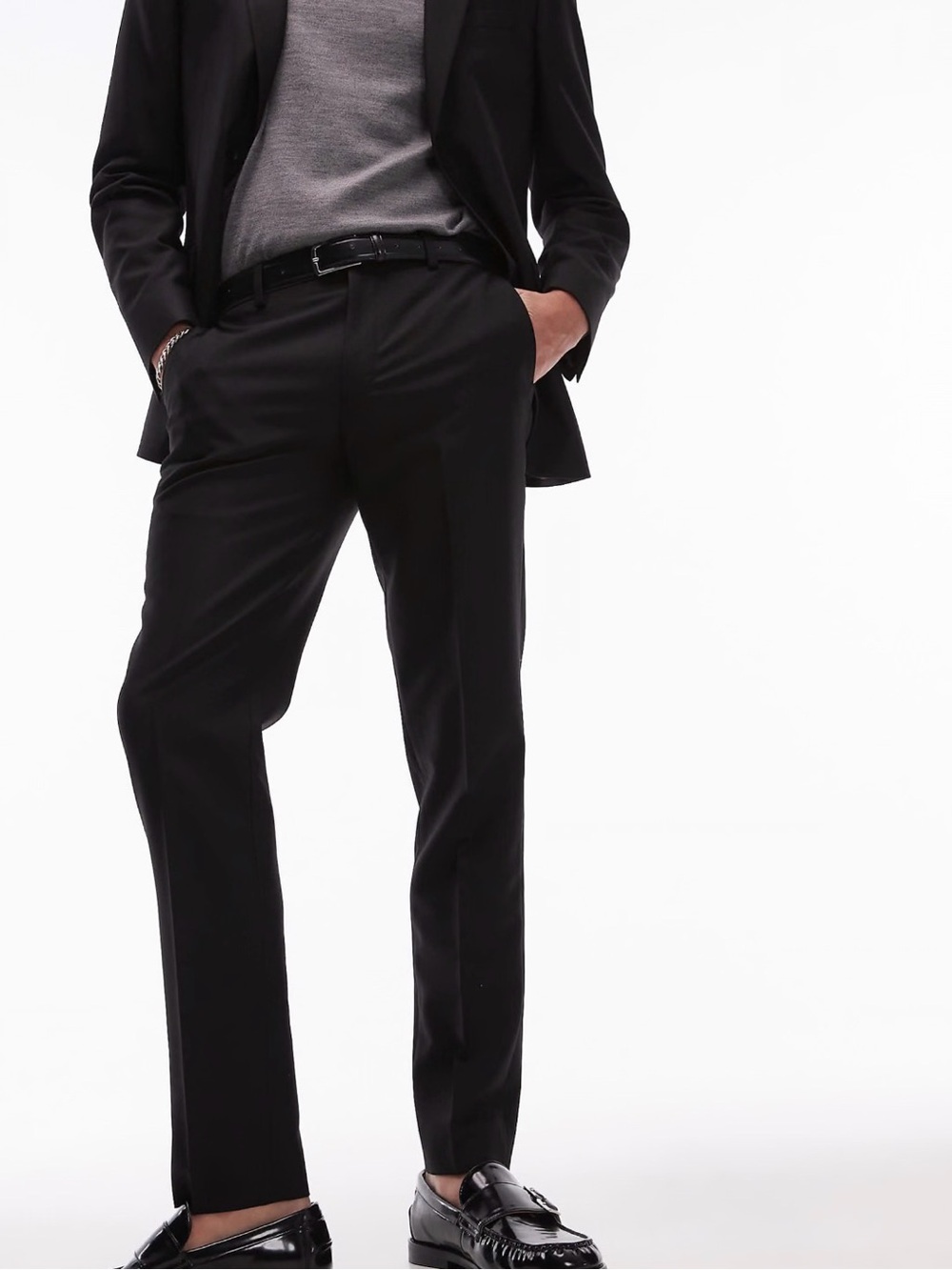 Topman Black Men's Dress Trousers
